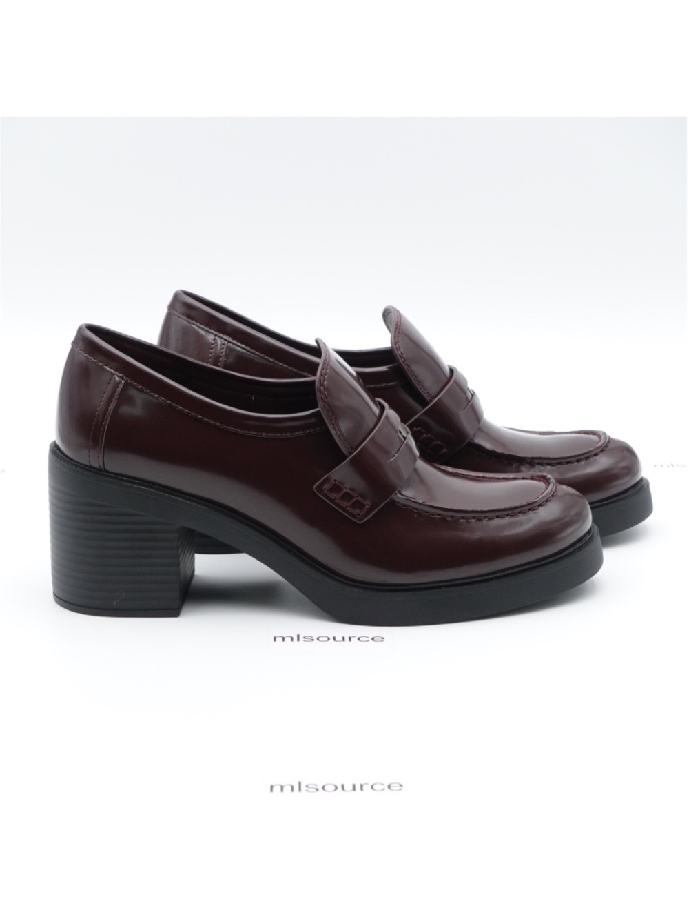 NEW Size 9 Women's Tory Burch Classic 50mm Heeled Lug Loafer 166812-500 - Picture 3 of 10